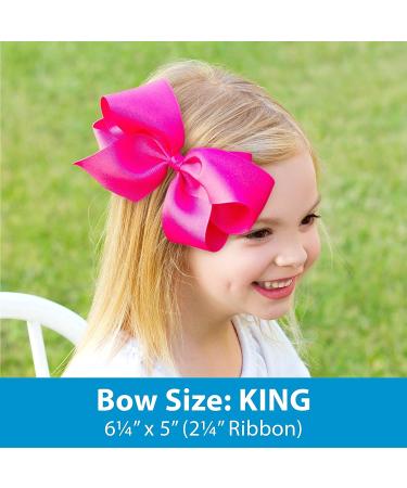Wee Ones Girls' Easter Bunny Print Grosgrain Bow on WeeStay No-Slip Hair Clip - Medium - Buy Online on GoSupps.com