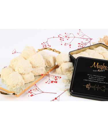 Mughe Luxury Turkish Cotton Candy Pismaniye Sweet (12 Fluffs) - Halva Candy Gift Box - Gourmet Pishmaniye - Floss Halvah Gifts - Buy Online on GoSupps.com