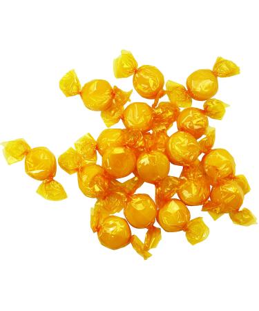 Butterscotch Hard Candy - Individually Wrapped Yellow Discs Buttons - 4 Pounds - Buy Online on GoSupps.com