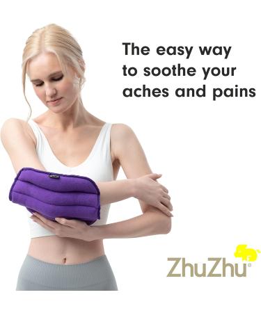 Zhu-Zhu Multiuse Heat Pad - Microwavable Lavender Wheat Bag - Purple Fleece Microwave Pack with Straps - Buy Online on GoSupps.com