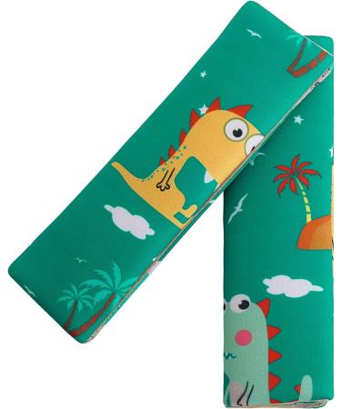 Car Seat Belt Pillow for Kids 2Pcs Dinosaur Car Seat Belt Cover Pad Head and Neck Support (Dinosaur 6A) - Buy Online on GoSupps.com