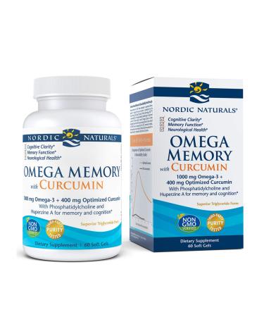 Nordic Naturals Omega Memory with Curcumin 1000 mg 60 Soft Gels