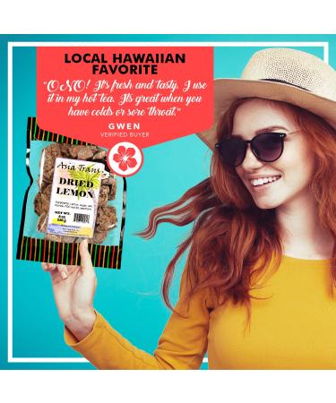 Asia Trans & Co. Dried Preserved Whole Lemon Crack Seed Slices - Sweet and Tart Citrus Flavor - Li Hing Mui Asian-Style Dry Candy - Buy Online on GoSupps.com