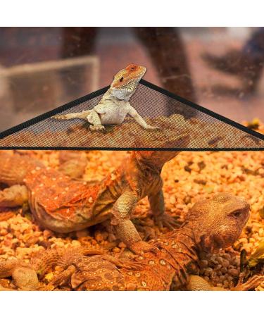2 Pack of Reptile Hammock Set Breathable Mesh Lizard Hammock Lounger & Ladder Accessories Set for Large & Small Bearded Dragons Anole Geckos Lizards or Snakes M (Pack of 2) - Buy Online on GoSupps.com