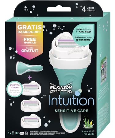 Wilkinson Sword Intuition Razor with Blades - Smooth & Convenient Shaving - Buy Online on GoSupps.com