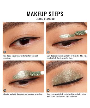 Buy Oulac Glitter Eyeshadow Liquid | Vegan & Cruelty-Free Liquid Eyeliner | Smooth Shimmer Makeup | 5.4g Sahara Gold - International Shipping Available - Buy Online on GoSupps.com