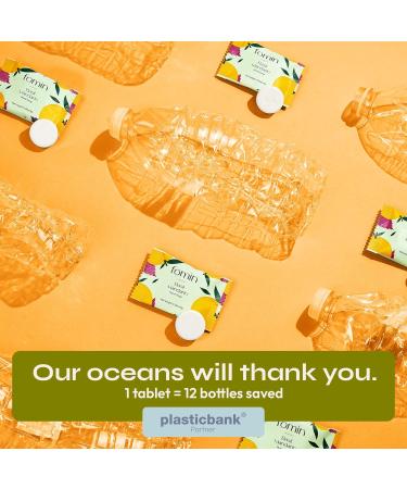 FOMIN Foaming Hand Soap Tablets (6 Count) - Makes 48 fl oz (6 x 8 fl oz) - Basil Mandarin - Foaming Hand Soap Refills Sustainable Soap Tablets for Hands Basil Mandarin - 6 Pack - Buy Online on GoSupps.com