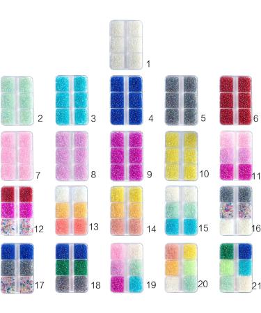 Mini perles transparentes color es sans trou pour moules en r sine fabrication de bijoux de 1 3 mm pour vase 15 - Buy Online on GoSupps.com