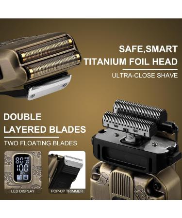 Scttomon Hair clipper set beard and hair clipper Foil Shave for Men Bart Trimmer - Buy Online on GoSupps.com