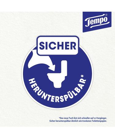 Tempo Moist Toilet Paper - Gentle & Sensitive Duo Pack (84 Wipes) - Soft Refreshing Clean for All Skin Types - International Shipping Available - Buy Online on GoSupps.com