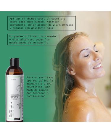 Ultra Soothed Sulfate Free Shampoo - 300 ml - With Hemp Oil - For Dry and Damaged Hair Care - 100% Vegan - Beaut Mediterranea - Buy Online on GoSupps.com