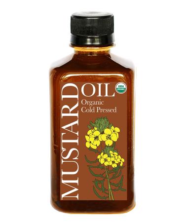 Daana Organic Mustard Oil: COLD PRESSED (12 oz) 12 Fl Oz (Pack of 1)