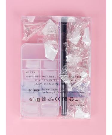 120-Piece Nail Shapes Set for Polygel Nails - Dual-Ended Brush Nail Tips & Files - International Shipping Available - Buy Online on GoSupps.com