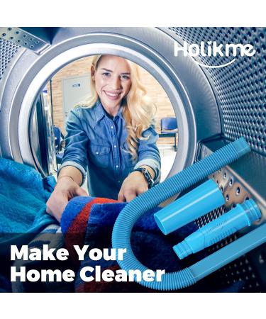 Holikme Dryer Vent Cleaner Kit - Vacuum Attachment Brush & Lint Remover - Blue - Buy Online on GoSupps.com