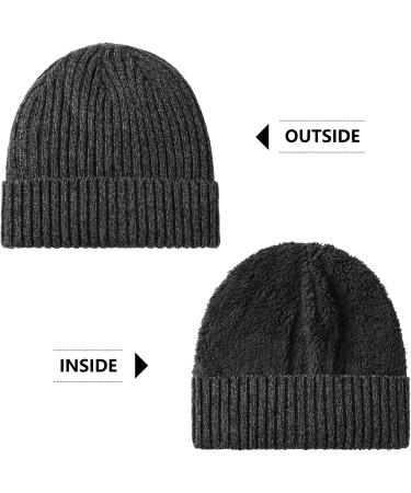 OZERO Winter Beanie Hat | Thermal Knitted Running Hat for Men & Women - Gray Thick Thread One Size - Shop Now! - Buy Online on GoSupps.com