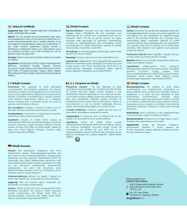 Shilajit Complex 18210 mg With Lions Mane Organic Ashwagandha Turmeric and Black Pepper 120 vegan capsules for a 4month supply Natural ingredients WeightWorld - Buy Online on GoSupps.com