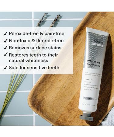 Boka Whitening Toothpaste Fluoride Free - Mint - 4 Oz. - Buy Online on GoSupps.com