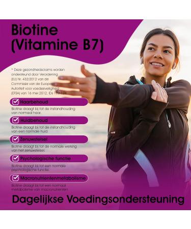 Biotin Hair Growth Supplement 12000 mcg High Strength 400 Tablets 13 Month Supply Vegan Made in the UK by Clearwave Health - Buy Online on GoSupps.com