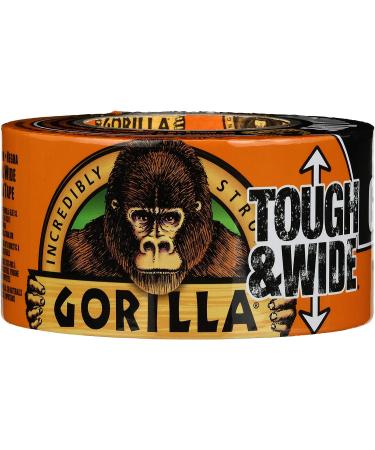 Gorilla Tough & Wide Duct Tape  2.88" x 25yd  Black  (Pack of 1) Black 25yd 1 - Pack - Buy Online on GoSupps.com