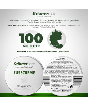 Mountain Herbs Foot Cream & Leg Cream - Arnica Marigold & Chamomile Extract - 3 x 100 ml | International Shipping Available - Buy Online on GoSupps.com