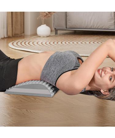 2-in-1 Back Extensor & Neck Stretcher - Multi-Level Spine Board for Neck & Back Pain Relief | Gray - Buy Online on GoSupps.com