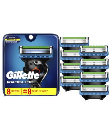Gillette ProGlide Mens Razor Blade Refills, 8 Count ProGlide Razor Blade Cartridges 8 Count
