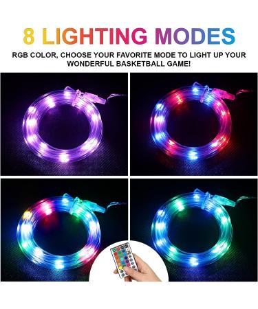 Remote Control LED Lights Basketball Hoop - 16 Colors, Waterproof & Super Bright for Night Play Outdoors - Ideal Gift for Kids Training - Buy Online on GoSupps.com