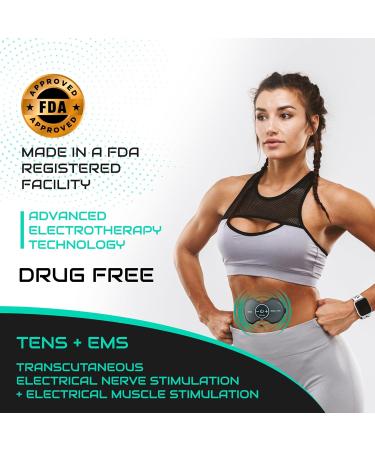 Pro 1000 Wireless Tens Unit - Portable Electric Muscle Stimulator for Pain Relief | Deep Tissue EMS Therapy Device - Mini Tens Massager for Back Neck Shoulder Leg Arm (2 Pads - Buy Online on GoSupps.com
