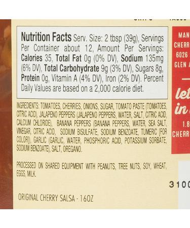 Cherry Republic Original Cherry Salsa - Medium Heat 16oz - Sweet & Spicy Fruit Salsa - Buy Online on GoSupps.com