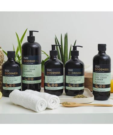 Baylis & Harding Goodness Oud Cedar & Amber Body Wash 1 Litre (Pack of 6) - Vegan Friendly 1 l (Pack of 6) Oud Cedar & Amber Body Wash 1L - Buy Online on GoSupps.com
