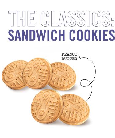 Three Dog Bakery Puppy Butters Peanut Butter Sandwich Dog Cookies White - Buy Online on GoSupps.com