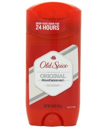 Old Spice High Endurance Deodorant for Men Aluminum Free Original Scent 3.0 Oz (Pack of 4)