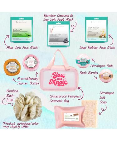 Premium Spa Gift Baskets for Women | Bath Bombs Cosmetic Bag & Handmade Gifts - Perfect for Mom & Birthday Celebrations - Buy Online on GoSupps.com