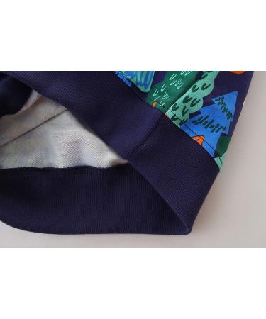 Dinosaur Boys Sweatshirt | Cotton Casual Top for Kids | Long Sleeve Pullover | Toddler Girls Shirts | Baby Clothes 1-8 Years | 5-6 Years | Trees Design - Buy Online on GoSupps.com