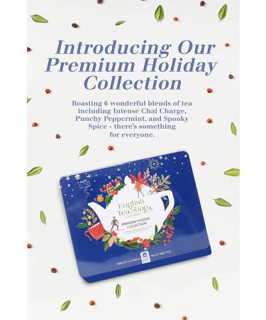 English Tea Shop Organic Premium Holiday Collection North Star Blue Gift Tin 36 Tea Bag Sachets - 6 Different Flavours - Buy Online on GoSupps.com