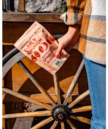 Sprouted Nashville Hot Almonds 5oz (Pack of 2) - Crunchy, Keto-Friendly, Vegan Snack - Buy Online on GoSupps.com