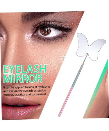 Angoily Inspection Mirror Mirrors Rectangular Mirror Eyelash Beauty Salon Tool Stainless Steel Magnifier 18X6.5X0.5CM Colorful - Buy Online on GoSupps.com
