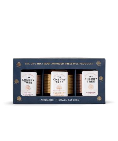 The Cherry Tree|The Cherry Tree Sweet Favourites Includes: Cherry With Amaretto Extra Jam Strawberry Extra Jam and Seville Orange Marmalade 3 x 113g Gift Box