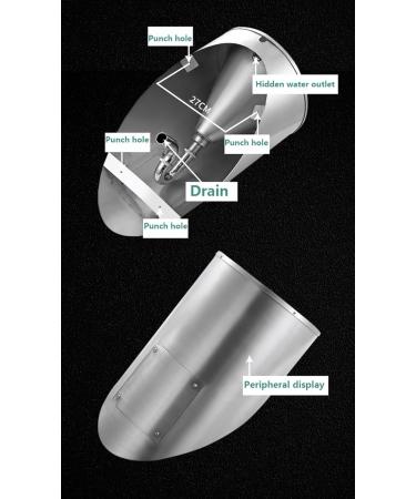 Stainless Steel Family Bathroom Toilet Men's Urinal Troughs with Sensor Flush Ommercial Men's Adult Urinal Bathroom Toilet for Bathrooms Hotels Shopping Gold - Buy Online on GoSupps.com