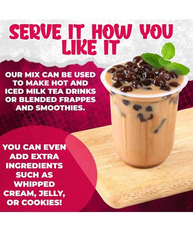 Fusion Select 5-Pack Authentic Instant Brown Sugar Boba Tea Kit with Black Tea & Boba Pearls - Royal Black Tea Latte Flavor - Buy Online on GoSupps.com