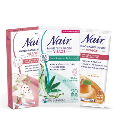 NAIR - Cold Wax Strips with Hemp Oil Extract 97% Natural Origin NaturAdvanced Technology 20 Strips - Buy Online on GoSupps.com