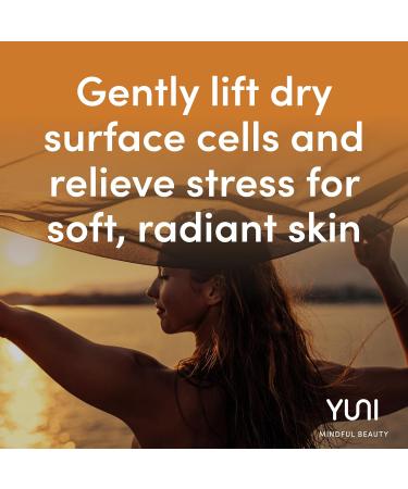 YUNI Beauty Face & Body Scrub - Glow with the Flow Exfoliating Wash (4oz) for Glowing Skin | All Natural Paraben-Free Cruelty-Free Exfoliator for Dry Dull Skin - Buy Online on GoSupps.com