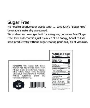 Java Kick Coffee Cola Fusion Variety Pack - 4 Flavors, 12 Fl Oz Each - Made in USA - Buy Online on GoSupps.com