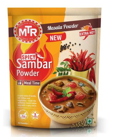 MTR Spicy Sambar Powder 100g/3.5oz 100% Natural No Preservatives