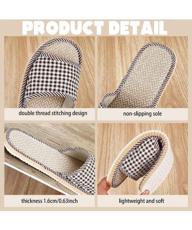 Ramede Disposable House Slippers - 15 Pairs for Guests - Breathable Open Toe Indoor Spa Slipper - Hotel & Travel - 6 Large & 9 Medium Sizes - Buy Online on GoSupps.com