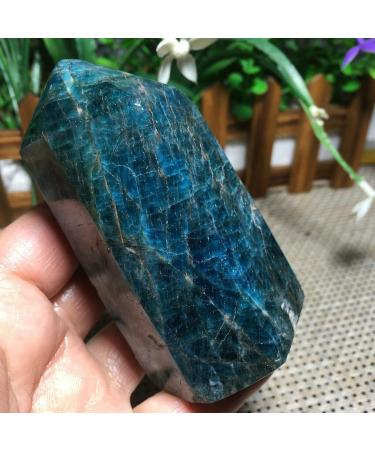 Stone 400g Natural Blue Apatite Obelisk Quartz Crystal SpecimenChakra Balance Gemstone Decoration ningxiao - Buy Online on GoSupps.com