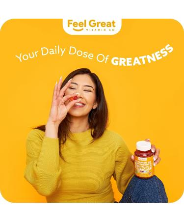 Feel Great Vitamin D Gummies for Adults - 2000iu Tropical Flavored Chewable Immune Support Supplement - Gluten Free - 45 Day Supply - Buy Online on GoSupps.com