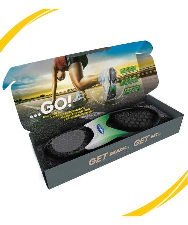 Dr. Scholl's Performance Running Insoles 10.5-11 Men's 9.5-10 | Prevent Plantar Fasciitis, Shin Splints & Runner's Knee - Buy Online on GoSupps.com