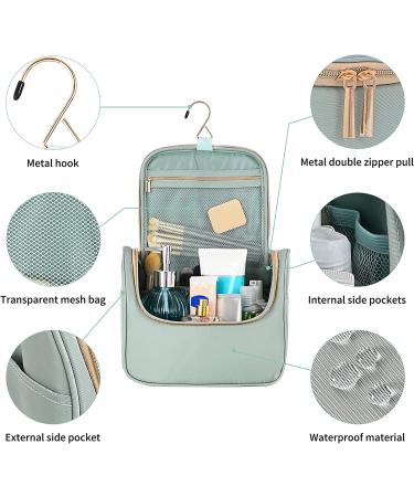 Travel Makeup Bag for Women - Large Green Cosmetic Organizer - Buy Online on GoSupps.com