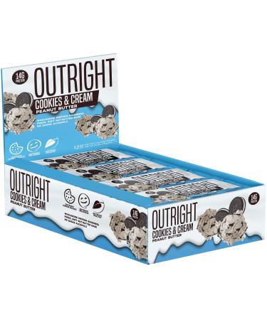 Outright Bar - Whole Food Protein Bar - 12 Pack - MTS Nutrition (Peanut Butter Cookies & Cream) *Not Gluten Free*